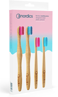 Nordics Bamboo Tandenborstels Family Pack