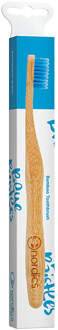 Nordics tandenborstel 23 cm bamboe/nylon bruin/blauw