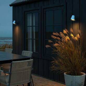 Nordlux Buitenwandlamp Aleria, staal verzinkt zinkgrijs