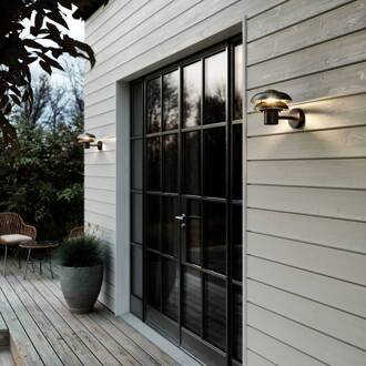 Nordlux Buitenwandlamp Kurnos zwart Ø 20 cm