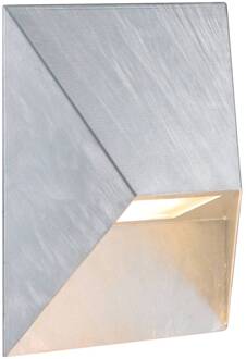 Nordlux Buitenwandlamp Pontio 15 hoekig, verzinkt zinkgrijs