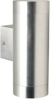 Nordlux Buitenwandlamp Tin Maxi Double, aluminium aluminiumgrijs