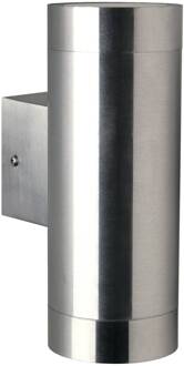 Nordlux Buitenwandlamp Tin Maxi Double, roestvrijstaal roestvrij staal