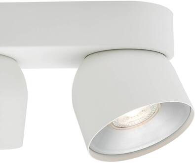 Nordlux Downlight Pitcher, GU10, 2-lamps, metaal, wit