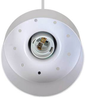 Nordlux Hanglamp Matis, wit, Ø 13 cm, metaal