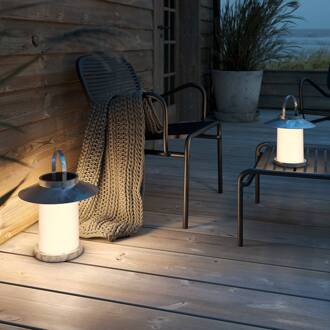 Nordlux Lamp op zonne-energie Temple To-Go, zink, hoogte 30 cm zink, wit