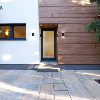 Nordlux LED buiten wandlamp Fold, 15 X 21cm, zwart