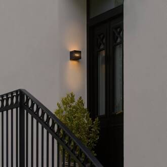 Nordlux LED buiten wandlamp Rivo, zwart, metaal, IP54, up/down