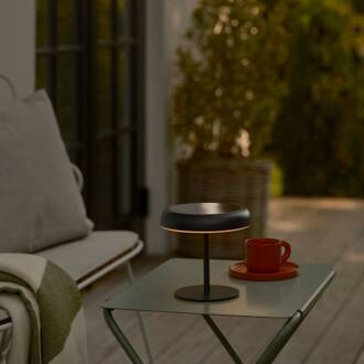 Nordlux LED tafellamp op zonne-energie Elmer, zwart, metaal, IP44