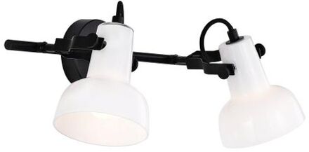 Nordlux Parson wandlamp 2-Rail – zwart/wit – modern