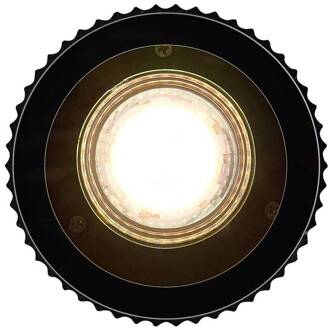 Nordlux Plafondlamp Kyklop Ripple, zwart, aluminium, GU10