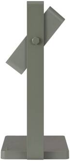 Nordlux Saulio LED tafellamp op zonne-energie, olijfgroen, IP44, aluminium, USB, olijfgroen, wit gesatineerd