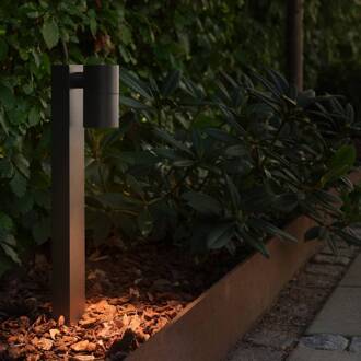 Nordlux Sokkellamp Tin 50, zwart, aluminium, IP44, GU10