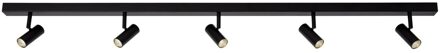 Nordlux Spot Omari 5 lichts balk L 118 cm zwart