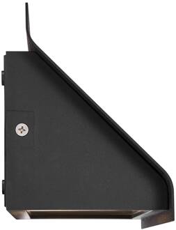 Nordlux Tadas buitenwandlamp, aluminium, glas, zwart