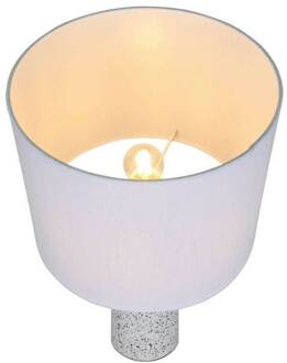 Nordlux Tafellamp Antiga, wit, hoogte 50 cm, stof/steen