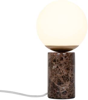 Nordlux Tafellamp Lilly Marble met marmersokkel, bruin bruin, wit