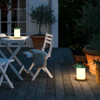 Nordlux Temple To-Go lamp op zonne-energie, messing, hoogte 22 cm messing, wit