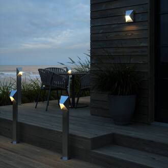 Nordlux Tuinpadverlichting Pontio Garden h. 85cm verzinkt zinkgrijs