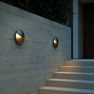 Nordlux Valopin Seaside LED buitenwandlamp, zwart