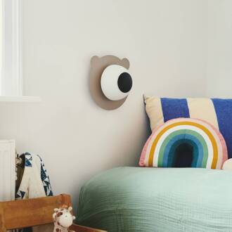 Nordlux Wandlamp Bruna Bear met kabel en stekker bruin, wit