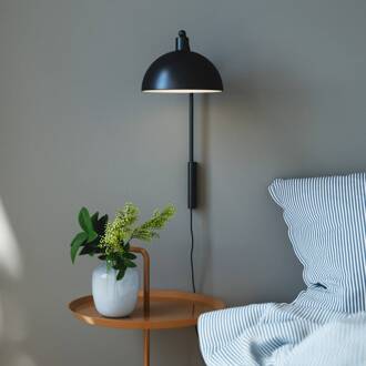 Nordlux Wandlamp Ellen 20 met kabel + stekker, zwart
