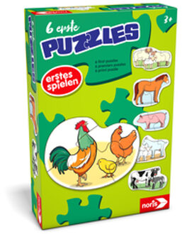 Noris 6 eerste puzzels - boerderijdieren Kleurrijk