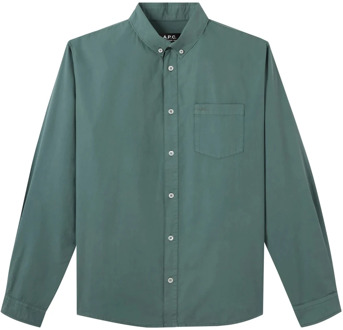 Normaal Overhemd A.p.c. , Green , Heren - Xl,L,S