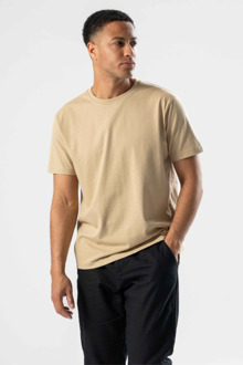 Normaal T-shirt - Beige - S