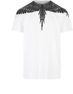 Normaal T-shirt Icon Wings Marcelo Burlon , White , Heren - 2Xl,S,Xs