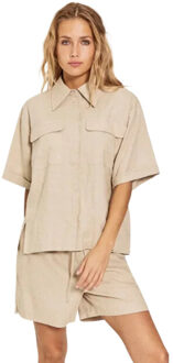 NORR Esma ss shirt - Beige - 40
