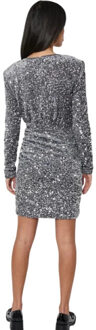 NORR Milan dress silver - - maat 34 Zilver