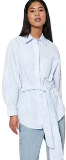 NORR Mona oversized shirt off white - - maat 34 Wit