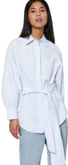 NORR Mona oversized shirt off white - Wit - 36