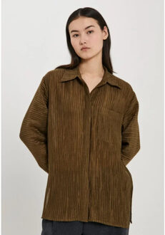 NORR Room shirt olive - - maat XS Veelkleurig