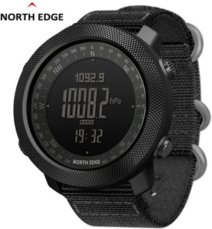 NORTH EDGE Men's sport Digital watch Hours Running Swimming Military Army watches Altimeter Barometer Compass waterproof 50m