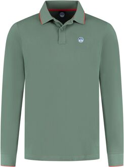 North Sails Basic Polo LS Heren - M