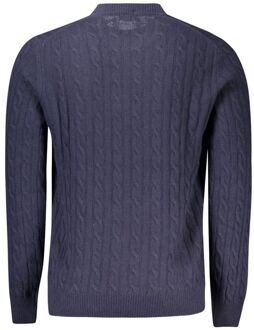 North Sails Cable Knit Trui Donkerblauw Paars - XL