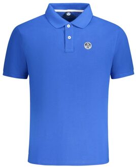North Sails Classic Fit Polo Shirt Korte Mouwen - maat M Hemelsblauw