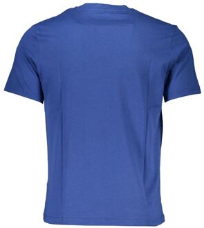 North Sails College Print T-shirt Middelblauw - L