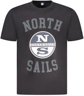 North Sails College T-shirt Korte Mouwen Zwart