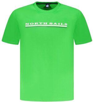 North Sails Crew Neck T-shirt Lime Groen Ns23ss001 Limoengroen
