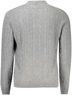North Sails Garengebreide Ronde Hals Trui - maat XL Grijs