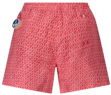 North Sails Geprinte Zwembroek met Koord Lichtroze - 2XL