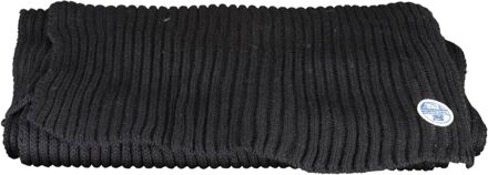North Sails Geribbeld Gebreid Sjaal Zwart - One Size