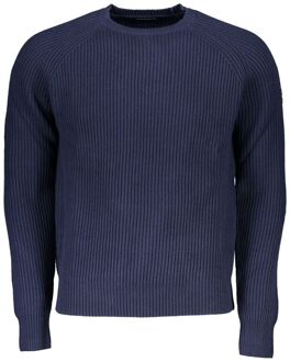 North Sails Geribbelde Crew Neck Trui Klassieke Stijl - maat Donkerblauw
