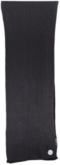 North Sails Geribbelde Gebreide Sjaal Zwart - One Size