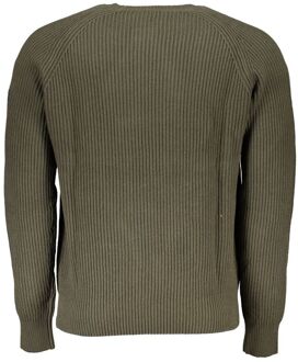 North Sails Geribbelde Ronde Hals Trui Salie Groen - XL