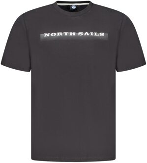North Sails Grafisch T-shirt Korte Mouwen Crew - maat Donkergrijs