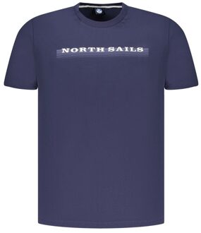 North Sails Grafische T-shirt Korte Mouw Ronde Hals - maat Paars